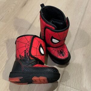 Red Spider-Man Snow Boots Light Up